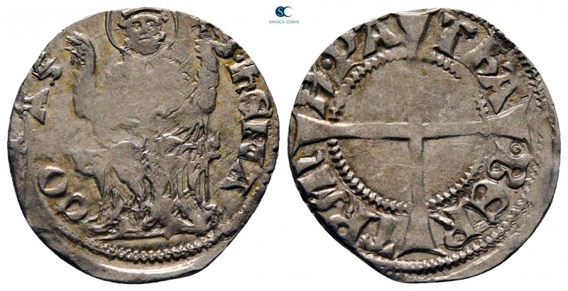 Bertando di San Genesio AD 1334-1350. Aquileia
Denaro AR

18 mm., 1,09 g.

...