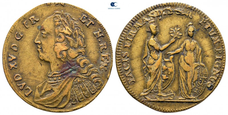 France. Louis XV AD 1715-1774.
Jeton / Token

23 mm., 4,51 g.



very fin...