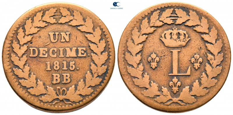 France. Strasbourg. Louis XVIII AD 1814-1824.
1 Décime

33 mm., 19,50 g.

...