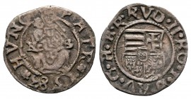 Hungary.  AD 1583-1594. Rudolph II. Denar AR