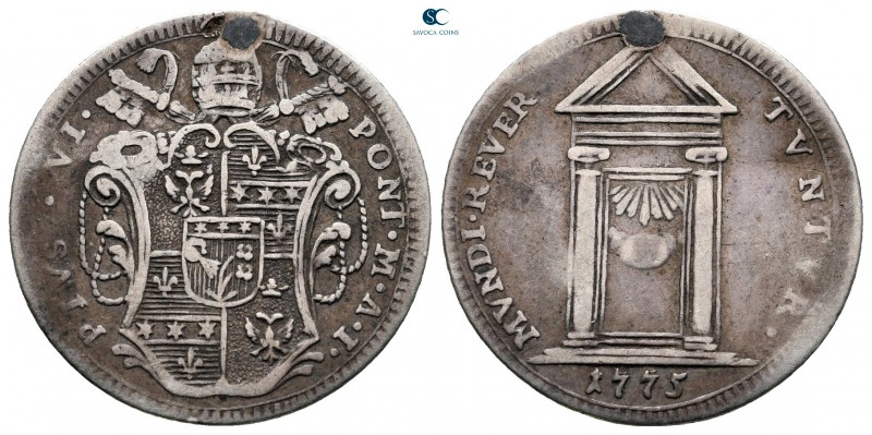 Italy. Rome (Papal State). Pius VI AD 1775-1799.
Gioulio 1775

23 mm., 2,48 g...