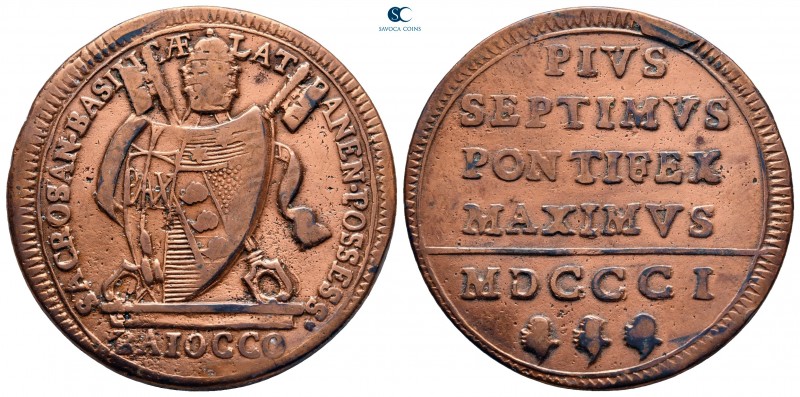 Italy. Rome (Papal State). Pius VII AD 1800-1823.
Baiocco

33 mm., 12,10 g.
...