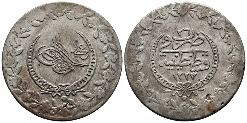 Turkey. Qustantînîya (Constantinople). Mahmud II AD 1808-1839.
5 Kurush

38 m...