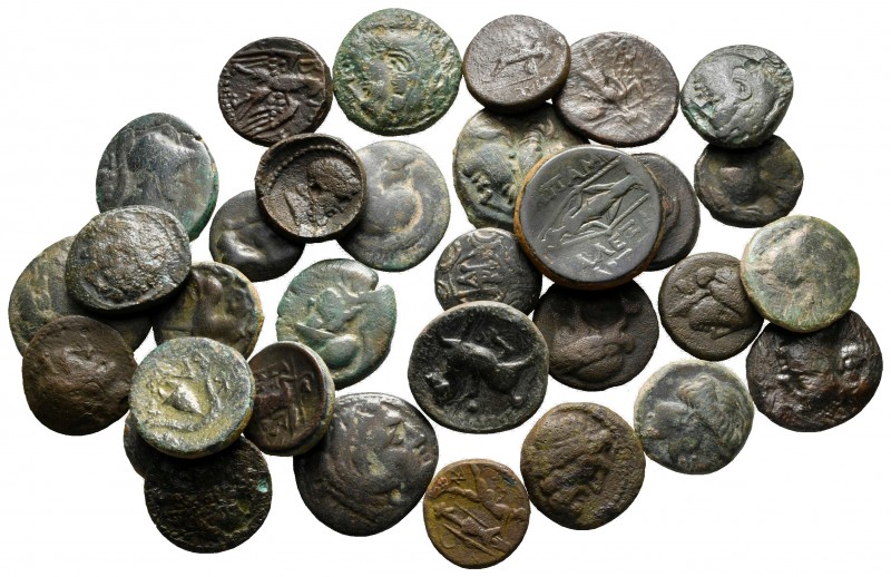 Lot of ca. 32 greek bronze coins / SOLD AS SEEN, NO RETURN!

very fine
