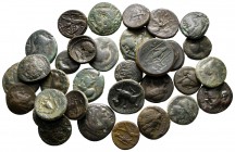 Lot of ca. 32 greek bronze coins / SOLD AS SEEN, NO RETURN!very fine