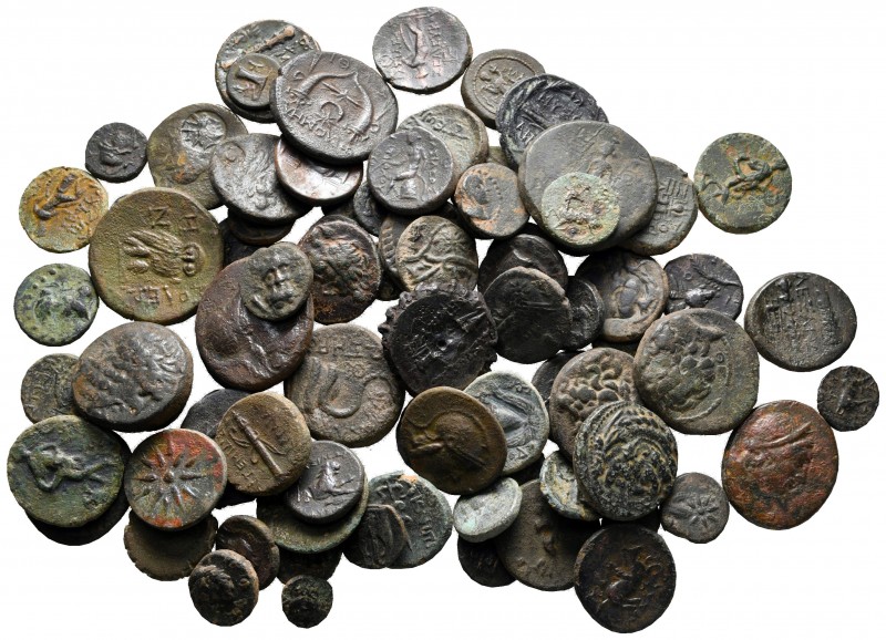 Lot of ca. 83 greek bronze coins / SOLD AS SEEN, NO RETURN!

very fine