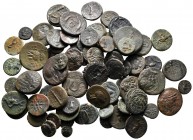 Lot of ca. 83 greek bronze coins / SOLD AS SEEN, NO RETURN!very fine