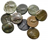 Lot of ca. 10 roman provincial bronze coins / SOLD AS SEEN, NO RETURN!very fine