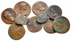 Lot of ca. 10 roman bronze coins / SOLD AS SEEN, NO RETURN!fine