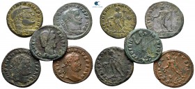 Lot of ca. 5 late roman bronze coins / SOLD AS SEEN, NO RETURN!
very fine