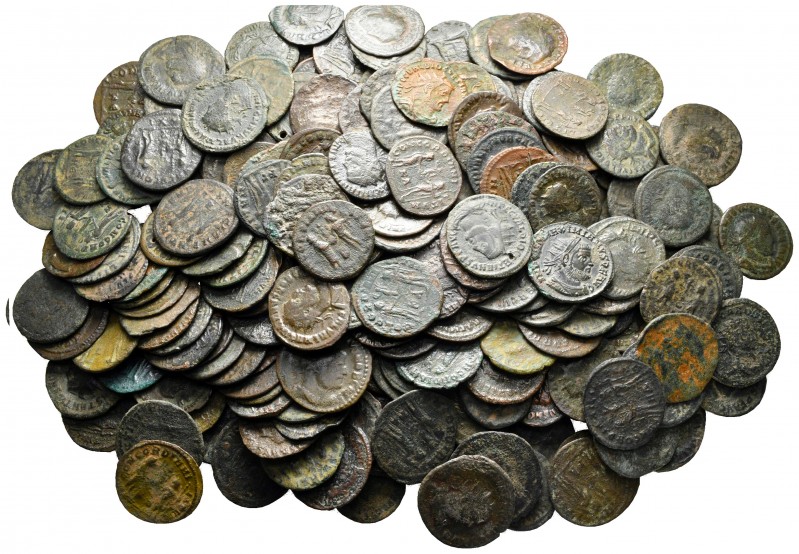 Lot of ca. 215 roman bronze coins / SOLD AS SEEN, NO RETURN!

fine