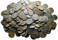 Lot of ca. 215 roman bronze coins / SOLD AS SEEN, NO RETURN!fine