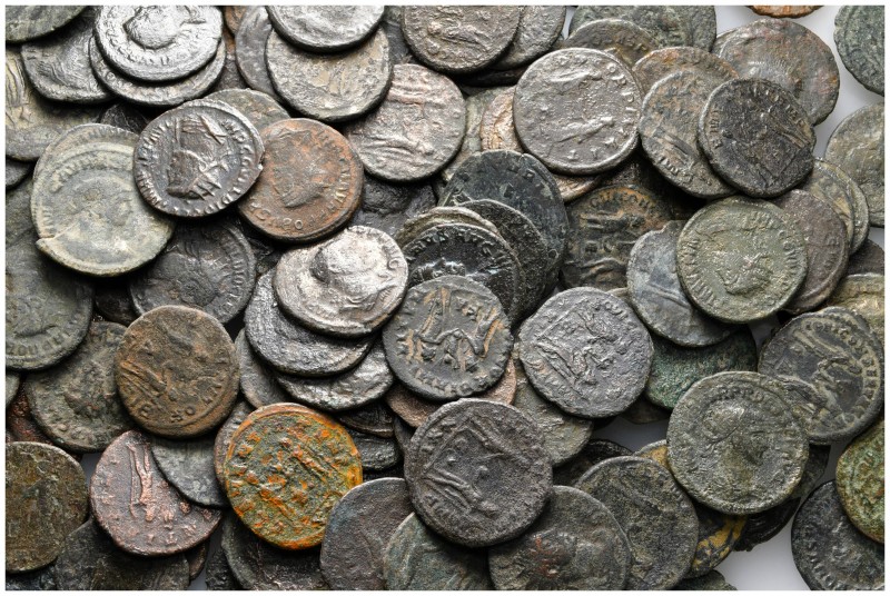 Lot of ca. 155 roman bronze coins / SOLD AS SEEN, NO RETURN!

nearly very fine