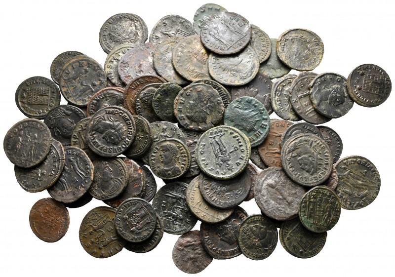 Lot of ca. 79 roman bronze coins / SOLD AS SEEN, NO RETURN!

very fine