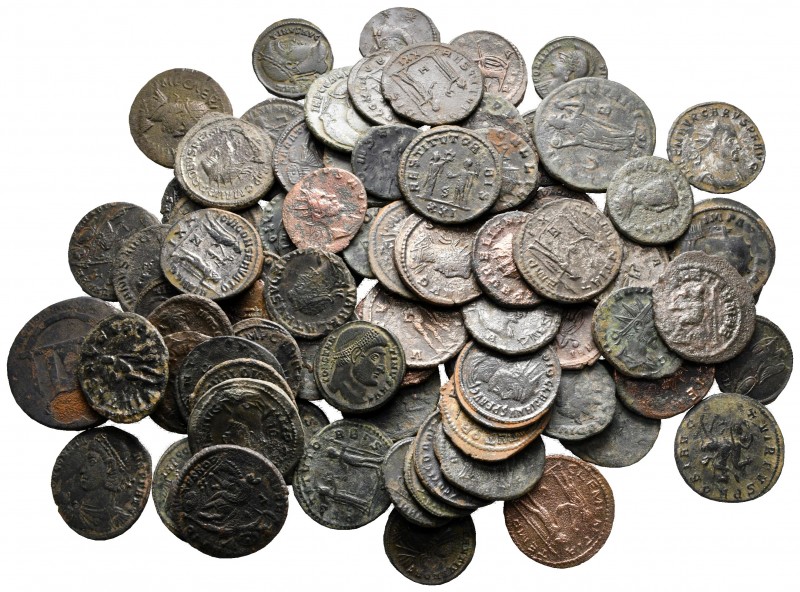 Lot of ca. 83 roman bronze coins / SOLD AS SEEN, NO RETURN!

very fine