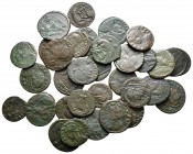 Lot of ca. 33 late roman bronze coins / SOLD AS SEEN, NO RETURN!nearly very fine