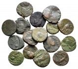 Lot of ca. 17 late roman bronze coins / SOLD AS SEEN, NO RETURN!nearly very fine