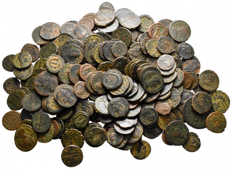 Lot of ca. 200 late roman bronze coins / SOLD AS SEEN, NO RETURN!

nearly very...