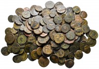Lot of ca. 200 late roman bronze coins / SOLD AS SEEN, NO RETURN!nearly very fine