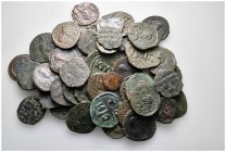 Lot of ca. 47 byzantine bronze coins / SOLD AS SEEN, NO RETURN!very fine