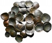 Lot of ca. 43 byzantine scyphate coins / SOLD AS SEEN, NO RETURN!nearly very fine