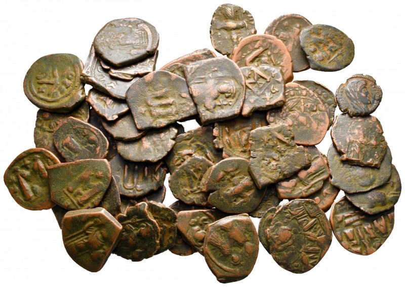 Lot of ca. 50 byzantine bronze coins / SOLD AS SEEN, NO RETURN!

nearly very f...