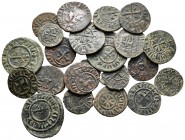 Lot of ca. 22 medieval bronze coins / SOLD AS SEEN, NO RETURN!very fine