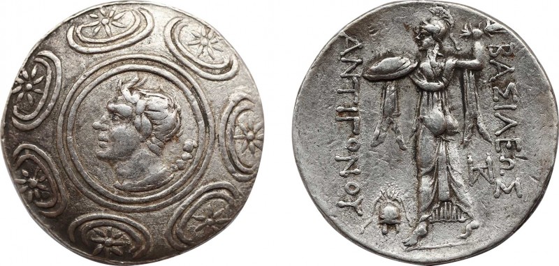 KINGS OF MACEDON. Antigonos II Gonatas. (277/6-239 BC). Tetradrachm. Pella.
Obv:...