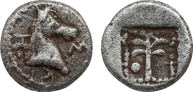 TROAS. Skepsis. Hemiobol (5th century BC).
Obv: Σ - Κ - Η.
Head of horse right.
...