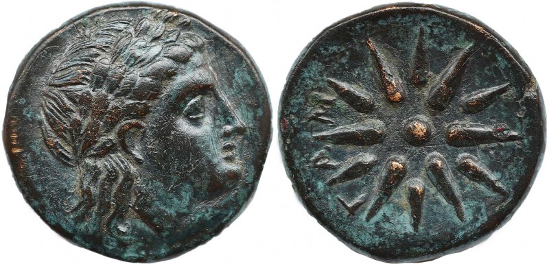 MYSIA. Gambrion. Ae (4th century BC).
Obv: Laureate head of Apollo right.
Rev: Γ...