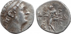 SELEUKID KINGDOM. Seleukos II Kallinikos (246-226 BC). Drachm. Magnesia on the Meander.
Obv: Diademed head right.
Rev: BAΣIΛEΩΣ / ΣEΛEYKOY.
Apollo sta...