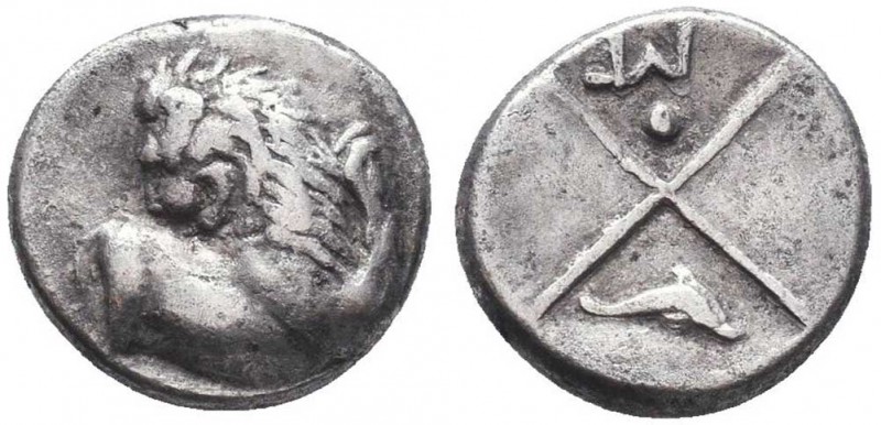 THRACE. Thracian Chersonesos. AR Hemidrachm. Circa 386-338 BC. Obv: Forepart of ...