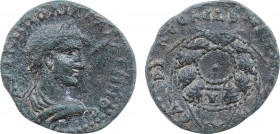 PONTOS. Neocaesarea. Gallienus (253-268). Ae. Dated CY 199 (262/3).
Obv: AVT KAI ΠO ΛIK ΓAΛΛIHNOC.
Laureate, draped and cuirassed bust right.
Rev: MHT...