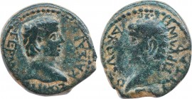 PHRYGIA. Prymnessus. Germanicus and Drusus (Died 19 and 23, respectively). Ae. Possibly struck under Tiberius.
Obv: ΓΕΡΜΑΝΙΚΟΣ ΚΑΙΣΑΡ.
Bare head of Ge...