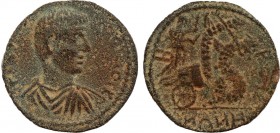 PHRYGIA. Bruzus. Maximus (Caesar, 235/6-238). Ae.
Obv: Γ IOY OYH MAΞIMOC K.
Bareheaded and cuirassed bust right.
Rev: ΒΡΟVΖΗΝΩΝ.
Demeter, holding torc...