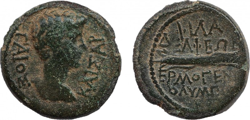 LYDIA. Philadelphia. Caligula (37-41). Ae. Gaius Julius Diodorus, magistrate.
Ob...