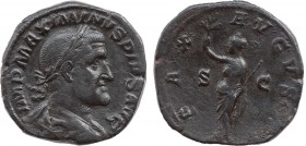 MAXIMINUS THRAX (235-238). Sestertius. Rome.
Obv: IMP MAXIMINVS PIVS AVG.
Laureate, draped and cuirassed bust right.
Rev: PAX AVGVSTI / S - C.
Pax...