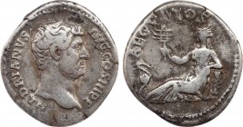 HADRIAN (117-138). Denarius. Rome. "Travel Series" issue.
Obv: HADRIANVS AVG COS III P P.
Laureate and cuirassed bust right.
Rev: AEGYPTOS.
Egypt recl...