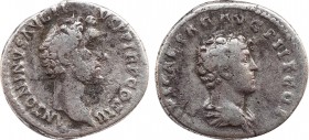 ANTONINUS PIUS with MARCUS AURELIUS As Caesar (138-161). Denarius. Rome.
Obv: ANTONINVS AVG PIVS P P TR P COS III.
Laureate head of Antoninus Pius rig...