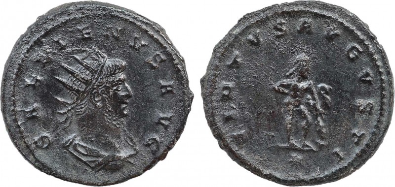 GALLIENUS (253-268). Antoninianus. Antioch.
Obv: GALLIENVS P F AVG.
Radiate and ...