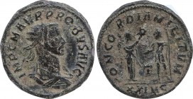 PROBUS (276-282). Antoninianus. Cyzicus.
Obv: IMP C M AVR PROBVS AVG.
Radiate, draped and cuirassed bust right.
Rev: CONCORDIA MILITVM / XXIMC.
Victor...
