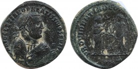 DIOCLETIAN (284-305). Follis. Treveri.
Obv: D N DIOCLETIANO FELICISSIMO SEN AVG.
Laureate and mantled bust right, holding olive branch and mappa.
Rev:...