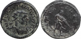 MAXIMIANUS HERCULIUS (286-305). Antoninianus. Lugdunum.
Obv: IMP C MAXIMIANVS P F AVG.
Radiate and cuirassed bust right.
Rev: VIRTVTI AVG.
Heracles st...