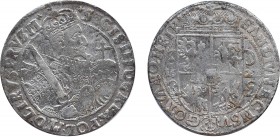 POLAND. Sigismund III Vasa (1587-1632). Ort – 1/4 Reichstaler (1622). Bromberg.
Obv: SIGIS III D G REX POL M D LI RVS PRVS M.
Half-length crowned and ...