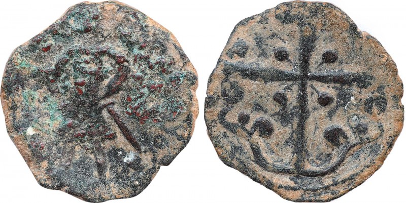 CRUSADERS. Edessa. Baldwin II (Second reign, 1108-1118). Follis.
Obv: Baldwin st...