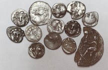 13 greek coins. See Picture.
