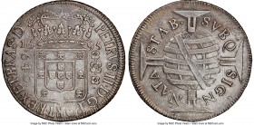 Pedro II 3-Piece Lot of Certified 640 Reis NGC, 1) 640 Reis 1695-(B) - AU Details (Cleaned), Bahia mint, KM84. Narrow Crown variety. 2) 640 Reis 1696-...