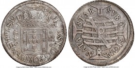 Pedro II Pair of Certified 640 Reis NGC, 1) 640 Reis 1700-P - AU Details (Cleaned) 2) 640 Reis 1701-P - VF35 Pernambuco mint, KM90.2. Sold as is, no r...