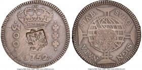 João Prince Regent Counterstamped 320 Reis ND (1809) VF35 NGC, KM297, LMB-217. C/S (AU Weak). Shield counterstamped on 300 Reis host dated 1752 (Bahia...