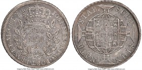 João VI 320 Reis 1818-R AU55 NGC, Rio de Janeiro mint, KM324.2, LMB-468. Mintmark "R" between crosses variety. 

HID09801242017

© 2020 Heritage Aucti...